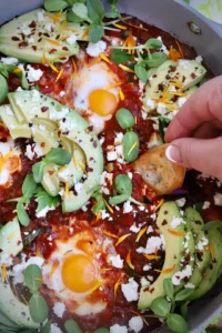 I’m a firm believer Shakshuka elevates Sunday brunch joy!