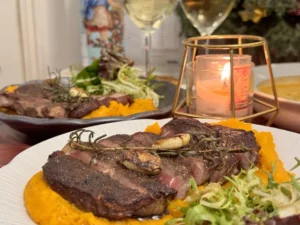 Steak on Parmesan Pumpkin Puree: A Savory Delight Awaits!