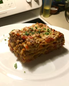 Lasagna with Meat Sauce and Béchamel Ricotta Filling is Irresistible!