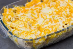 EASY BUFFALO CHICKEN PASTA BAKE RECIPE for Dinner Delight