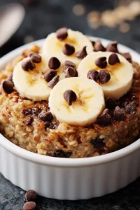 Baked Banana Chocolate Chip Oatmeal: Easy & Delicious!