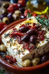 Baked Feta with Olives and Sun-Dried Tomatoes: A Must-Try!