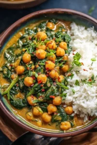 Chickpea Spinach Coconut Curry: A Flavorful Delight!