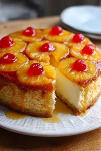 Pineapple Upside-Down Cheesecake Cake you'll love today! pineapple-upside-down-cheesecake-cake-2025-08-31-165738
