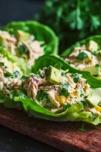 Avocado Chicken Salad Lettuce Wraps are a must-try!