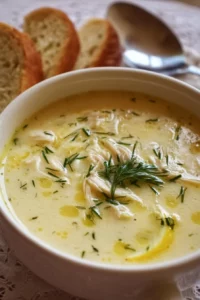 Avgolemono (Greek Egg and Lemon Soup) is Delightful!