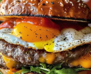 Burger with Fried Egg and Special Sauce: A Flavor Delight!