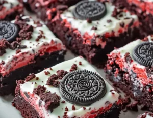 Cookies & Cream Red Velvet Brownies: A Must-Try Delight!