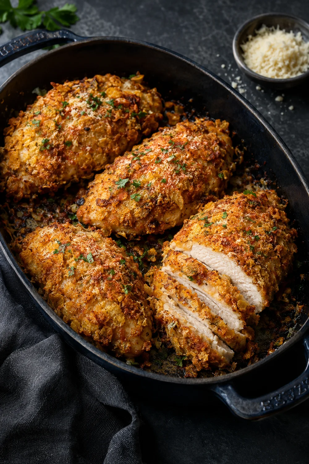 Homemade baked ranch chicken