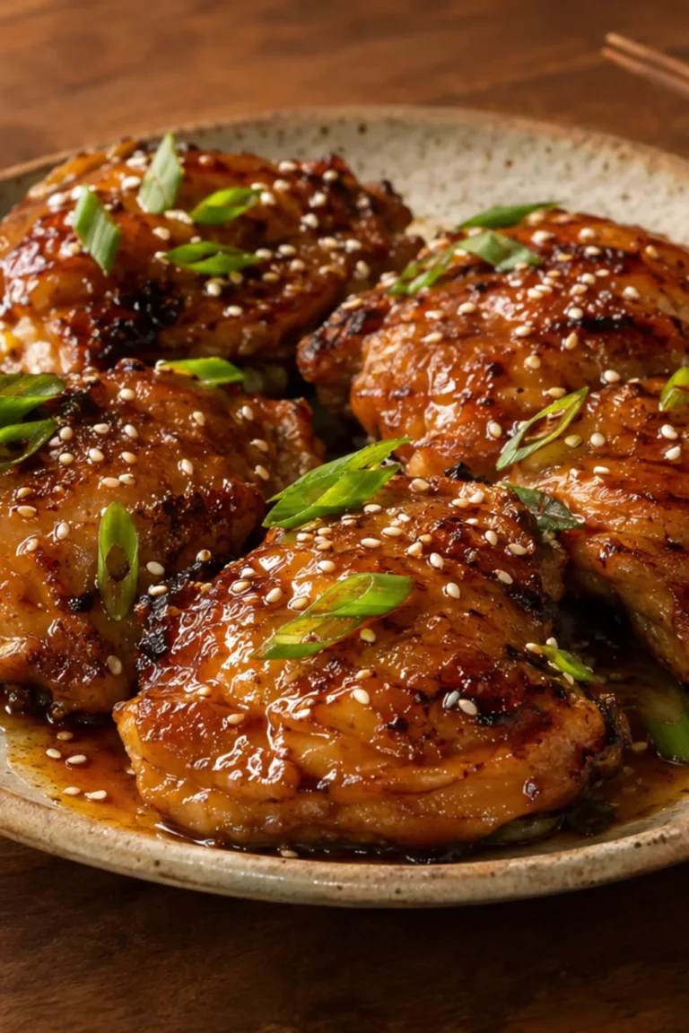 Homemade honey garlic chicken