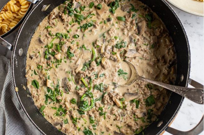 Classic Ground Beef Stroganoff with Healthier Twist Recipe You Can't Miss!