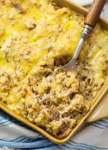 One Pot Cheesy Ground Beef and Rice Casseroles that Delight! 4.